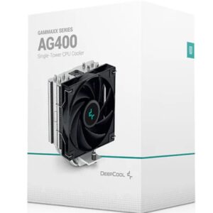 DeepCool AG400 CPU Cooler 4 Heat Pipes, 120mm PWM Fan, Intel LGA1851/1700/1200/115X AMD AM5/AM4