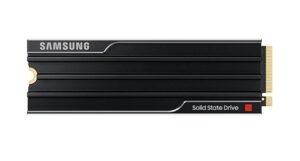 Samsung 9100 PRO 1TB PCIe Gen5 NVMe SSD Heatsink 14700MB/s 13300MB/s R/W 1850K/2600K IOPS 600TBW 1.5M hrs V-NAND TLC AES 256-bit Encryption 5yr wty