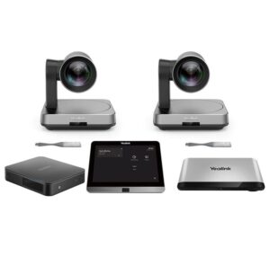 Yealink MVC940 Windows based MTR, MCore Pro, AVHub, 8' Touch Screen, 2x UVC84 12x Optical Zoom Camera, 2x WPP20, No Audio Devices Included