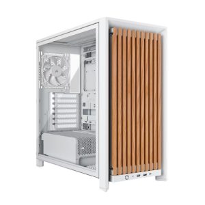 Corsair FRAME 4000D WOOD RS Modular Mid-Tower PC Case, White & Oak