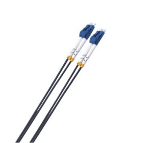 8ware 3m LC-LC OS2 Single Mode Dual-Core Fibre / Fiber Optic Cable UPC Duplex Armoured Low Smoke Zero Halogen (LSZH) Jacket Black