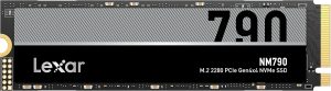 Lexar LNM790X004T-RNNNG Internal SSD 4TB M.2 2280 PCIe Gen 4x4 NVMe SSD up to 7400MB/s read, 6500MB/s write