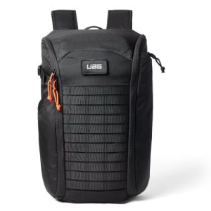 UAG Civilian Backpack 20L - Black/Orange (984174114097), Lightweight, Travel Friendly, Scratch-Resistant, 1 Year Warranty