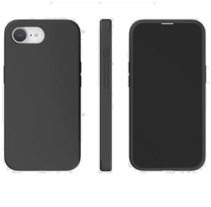 USP Apple iPhone 16e (6.1') Silicon Case Black - Two Tough Layers, Port Covers, No Slip Grippy Edges, Anti-fall, Durable, Sleek,3 Years Warranty
