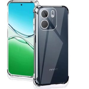 USP Oppo A6x 4G / 5G (6.7') Acrylic & TPU Hard Case Clear (With Soft Round Airbags) - Ultra-Thin & Lightweight, Scratch-resistant, 3 Years Warranty