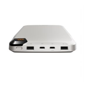 Cygnett ChargeUp VertPWR 25K mAh Laptop Power Bank + USB-C Cable (40CM) + Stand - Champagne (CY5129PBCHE),100W,4x USB Charging Ports, 2 Years Warranty