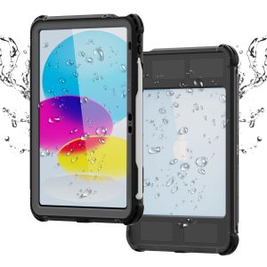 USP Apple iPad Air (11') (M2) (6th Gen) / iPad (10.9') (5th/4th Gen)WaterProof Case Black - IP68, Reliable & Durable, Drop Protection,3 Years Warranty