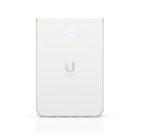 Ubiquiti UniFi Wi-Fi 6 In-Wall Wall-mounted Access Point with a Built-in PoE Switch,115 m²  Coverage