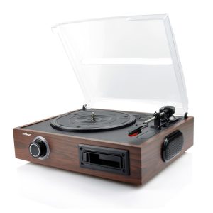 (LS)mbeat® USB Turntable and Cassette to Digital Recorder- Cassette Player, 33.3/45/78 RPM Vinyls and Cassette Record Player, USB Recording to PC MAC