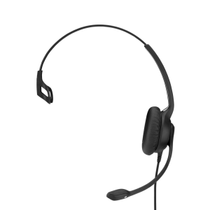 EPOS | Sennheiser SC230 Wide Band Monaural headset with Noise Cancelling mic - high impedance for standard phones, Easy D -Requires Easy Disconnect