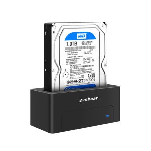 (LS) mbeat® D1 USB 3.0 3.5' & 2.5' SATA HDD Docking Station - Black Product Weight: 250g HDD Capacity: Max. 20TB Data Speed: Max. 5Gbps