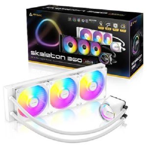 Antec Skeleton 360 ARGB-WHITE, All-in-One Liquid Cooler, 360mm, PWM ARGB fans, 2000RPM, 72.29CFM, ≤32dB, Intel/AMD support, aluminum radiator, 3Y wty