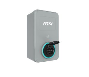 MSI ECO LIFE HOME 22kW (Gray), 22kW 3-phase 380–415V 32A; 7/11kW 1-phase; OCPP2.0.1; IP65/IK08; 5in display; WiFi; app; RFID opt