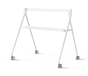 Yealink Floor stand for MeetingBoard 65' with Tray, Fit for Yealink MeetingBoard 65', Wheeled for easy transport Stable, Durable Base Practical, White