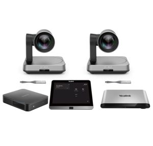 Yealink MVC940 Windows based MTR, MCore Pro, AVHub, 8' Touch Screen, 2x UVC84 12x Optical Zoom Camera, 2x WPP20, No Audio Devices Included