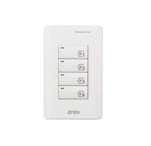 Aten VPK104 4-Key Contact Closure Remote Pad for VP1420/VP1421 Presentation Matrix Switches. Led lights, Engraved button