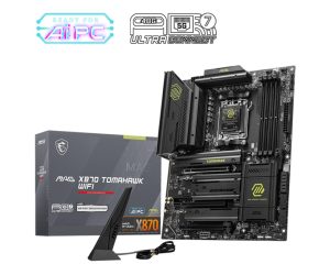 MSI MAG X870 TOMAHAWK WIFI, AMD AM5 ATX Motherboard 4x DDR5~256GB, 3x PCIe x16, 4x M.2, 5x USB 3.2, 4x USB2.0, 3x USB-C