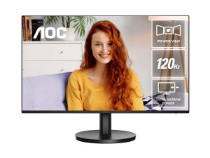 AOC 27' IPS, 120Hz, 250cd/m2, Full HD 1920×1080 @ 100Hz – HDMI, 1920×1080 @ 60Hz – VGA, Flicker Free, VESA 100, Office Monitor (LS)