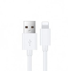 USP Lightning to USB-A Cable (2M) White - Quick Charge & Connect, 2.4A Rapid Charge, 480Mbps Transfer, Fast Charge,Tested 10K+ Bend, 2 Years Warranty