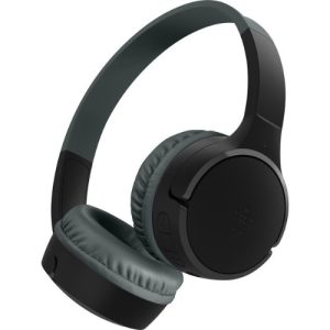 Belkin SoundForm MiniWireless on-Ear Headphones for Kids - Black(AUD002btBKV3),Built-in microphone, Aux Cable (3.5mm), 2 Years Warranty