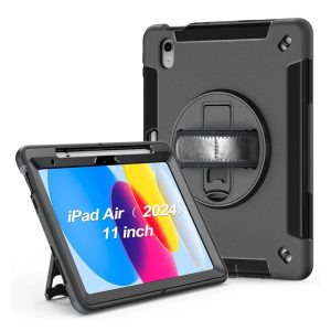 USP Rugged Apple iPad Air (11') (M3/M2)/ iPad Air (10.9') (5th/4th Gen)/ iPad Pro (11') (4th/3rd/2nd/1st Gen) Case Black - 3 Years Warranty