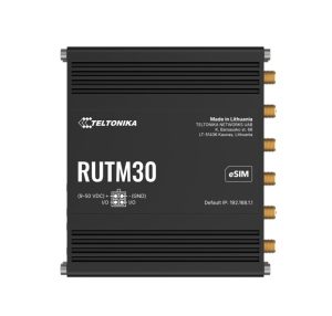 Teltonika RUTM30 Compact 5G Router, 5G dual SIM cellular, 5 Gigabit Ethernet ports, Dual-Band Wi-Fi, Backward Compatible with 4G, PSU included