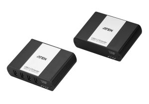 Aten USB 2.0 Cat 5 Extender with 4-Port Hub, ExtremeUSB feature supports transparent USB extension, extends up to 100m