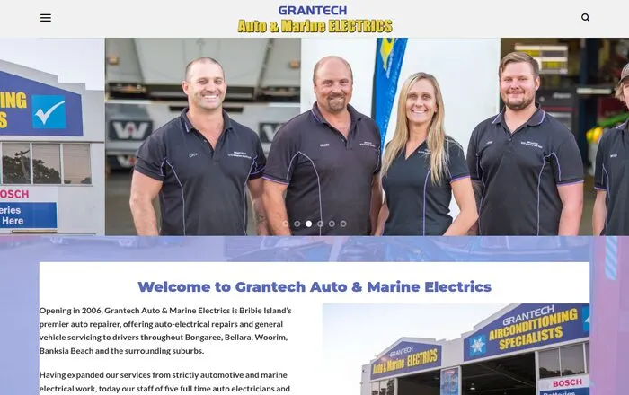 Grantech Auto and Marine Electrics website