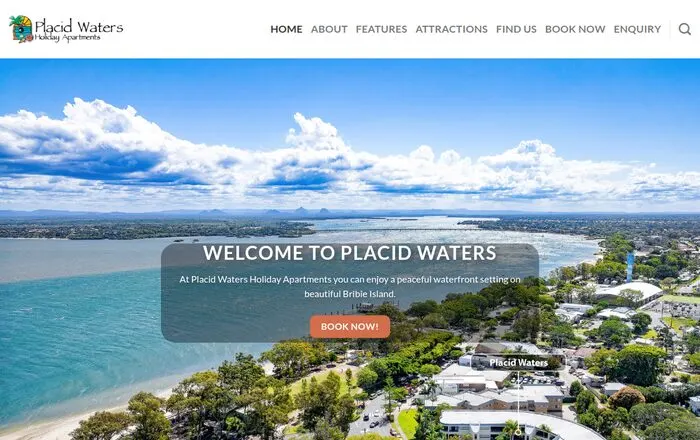 Placid Waters Holiday Apartments website